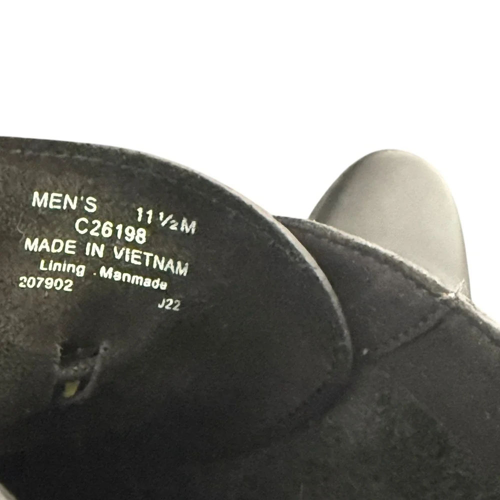 Cole‎ Haan Men's 2.ZEROGRAND Chukka Boots Black Leather Lace Up Size 11.5 C26198